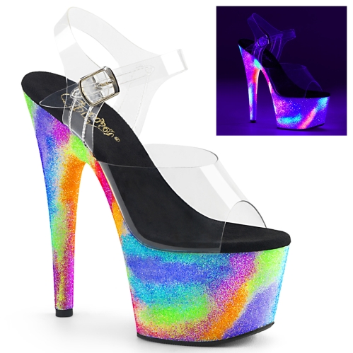 Uniquely Styled Galaxy Glitter Stripper Shoe